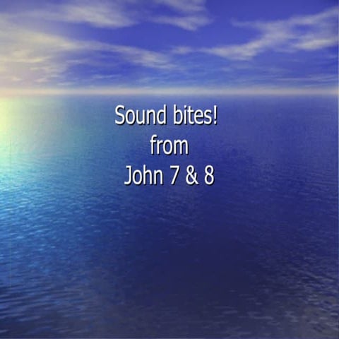 Jesus Feeds 5000 John 5&6 | PPT