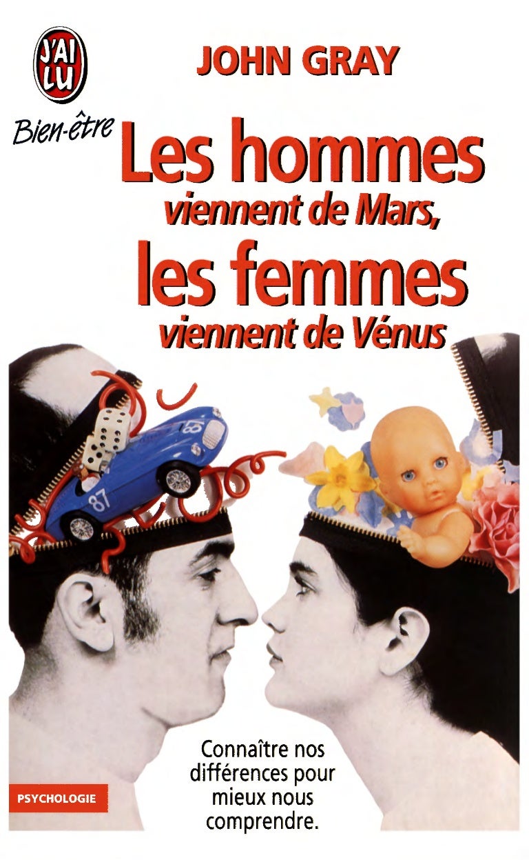 Les hommes viennent de Mars, les femmes viennent de Vénus John GRAY Livres Voyageurs La
