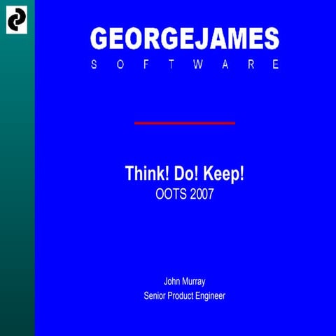 John Murray :: Think Do Keep