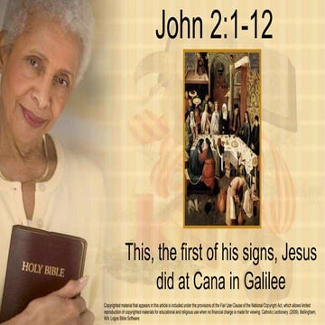 The wedding at cana | PPTX