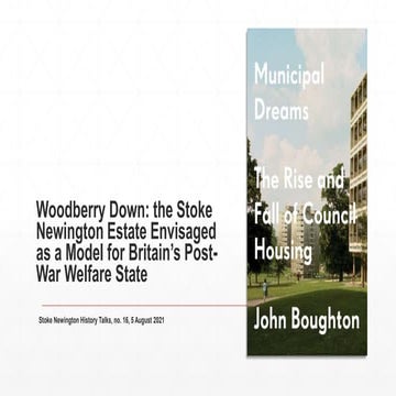 Woodberry Down: the Stoke Newington Estate envisaged as a model for ...