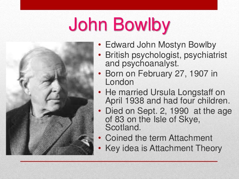 Factors Based On John Bowlbys Attachment Theory