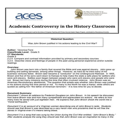 John Brown SAC by Veronica Fiore