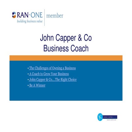 John Capper &amp; Co Business Coach