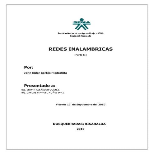 Redes Inalambricas II