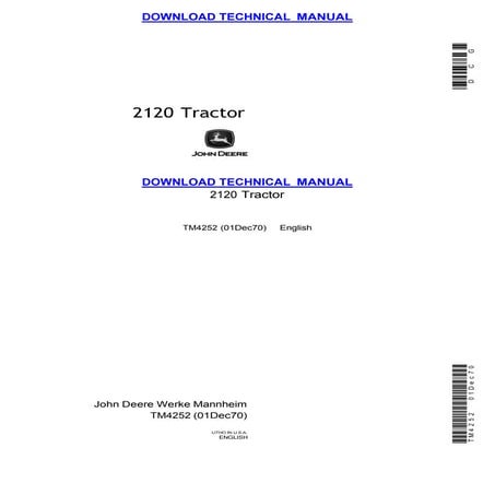 John Deere 2520 Tractor Technical Manual.pdf