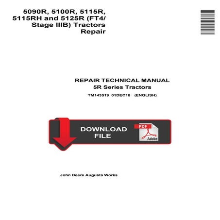 John Deere 5115RH and 5125R Tractors diagnostic Service Manual.pdf