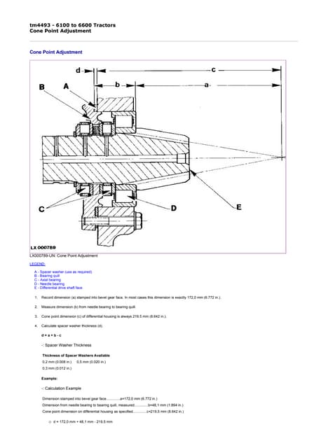 John deere 6600 tractors service repair technical manual (tm4493)