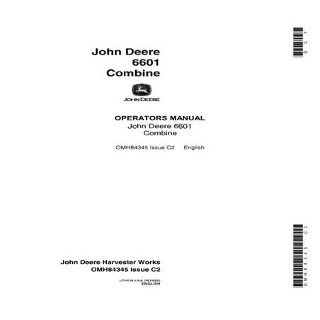 Deere 6601 Combine Operator’s (No.OMH84345) Manual Instant Download.pdf