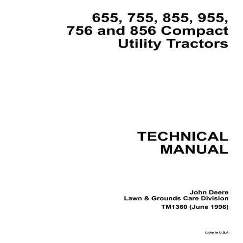 JOHN DEERE 5105 TRACTOR Service Repair Manual | PDF