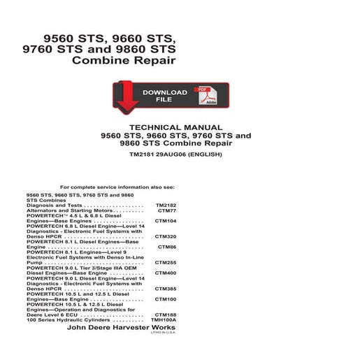 John Deere 9760 Sts 9860 Sts Combine Repair Manual.pdf