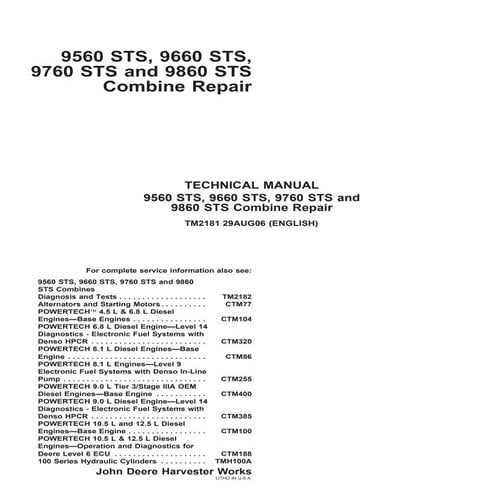John Deere 9760 Sts 9860 Sts Combine Repair Manual.pdf