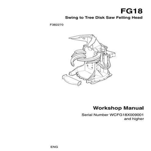 John deere fg18 swing to tree disk saw felling head service repair manual (tm...