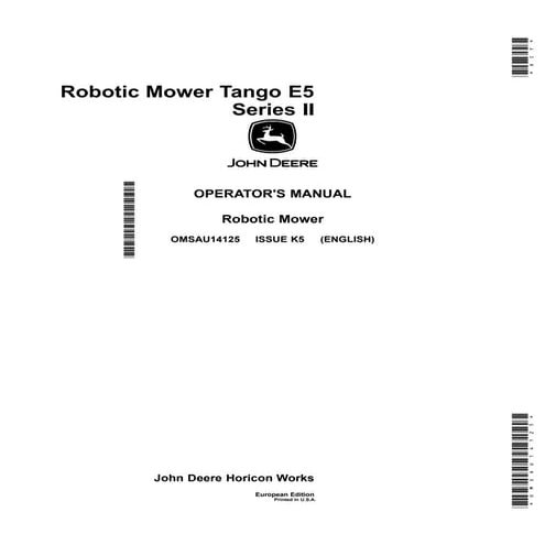 John Deere Tango E5 MOWiT 500F Series II Robotic Mower Technical Manual.pdf