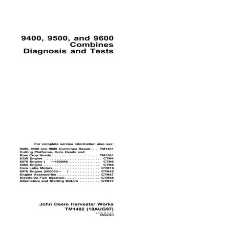 John Deere TM1401 9400 9500 9600 Combines Repair Manuals.pdf