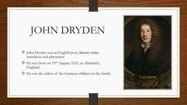 topic on famous poet JOHN DRYDEN .pptx