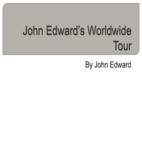 John Edward's Evolve Program | PPTX