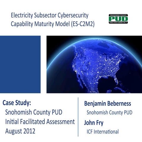 Electricity Subsector Cybersecurity Capability Maturity Model Case Study