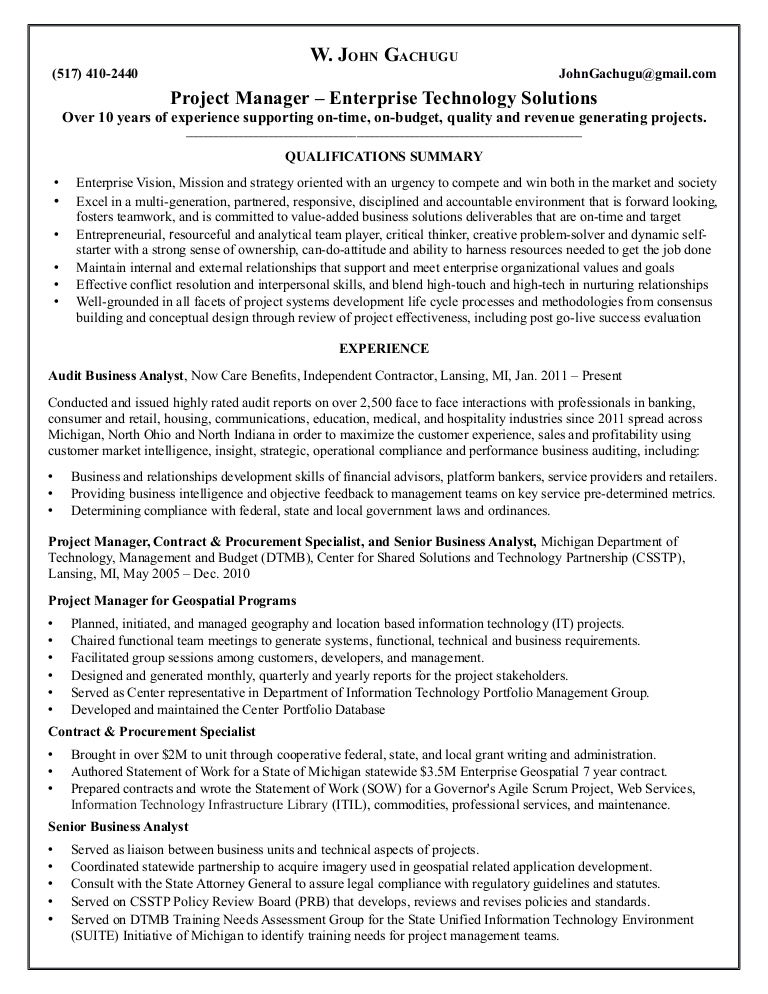 financial management specialist resume