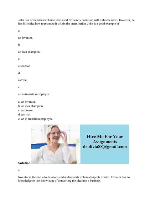 John has tremendous technical skills and frequently comes up with valu.docx