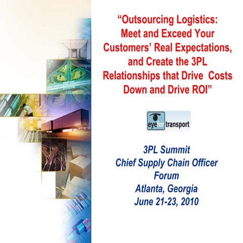 John Langley from Georgia Institute of Technology on ‘Outsourcing Logistics: ...
