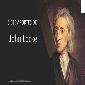 John Locke sus aportes | PPTX