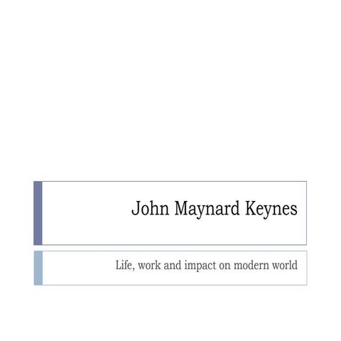 John Maynard Keynes