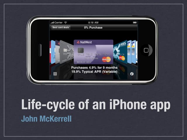 Life Cycle of an iPhone App