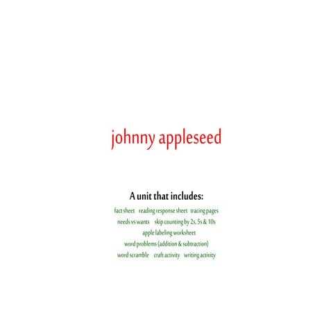 Johnny appleseed