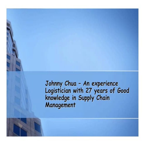 Johnny Chua Biography