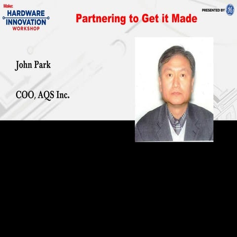 John Park at Hardware Innovation Summit 2013