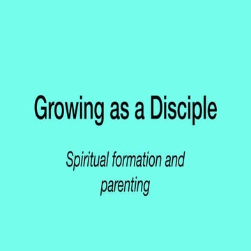 Growing as a Follower of King Jesus