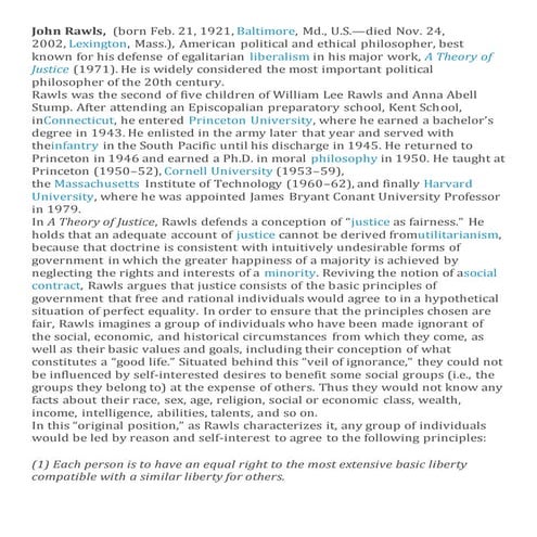 John rawls