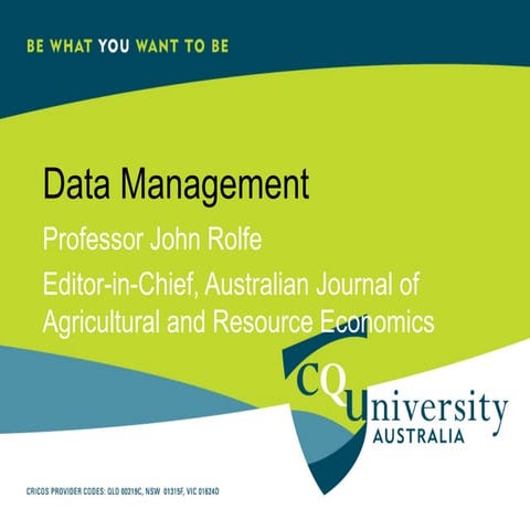 John Rolfe - Editor Case Study: Implementing a Journal Data Policy