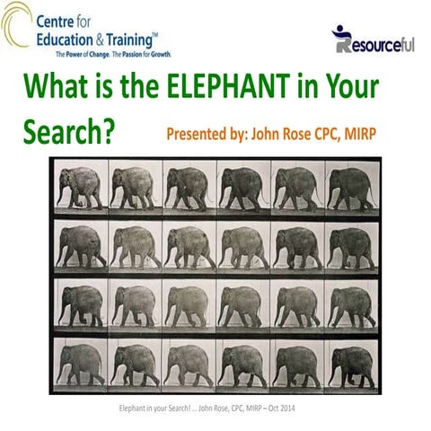 John Rose - Elephant in your Search Presentation Oct 2014