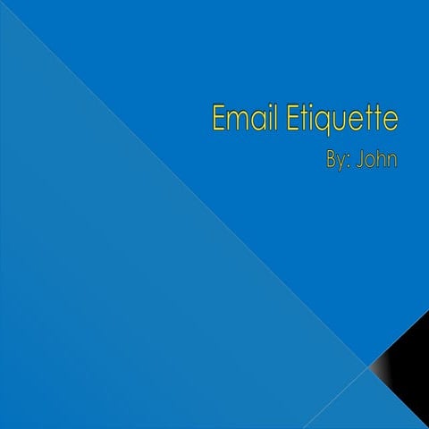 Email Etiquette for Students