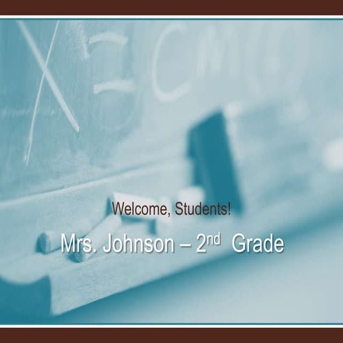 Back To School: Johnson | PPTX