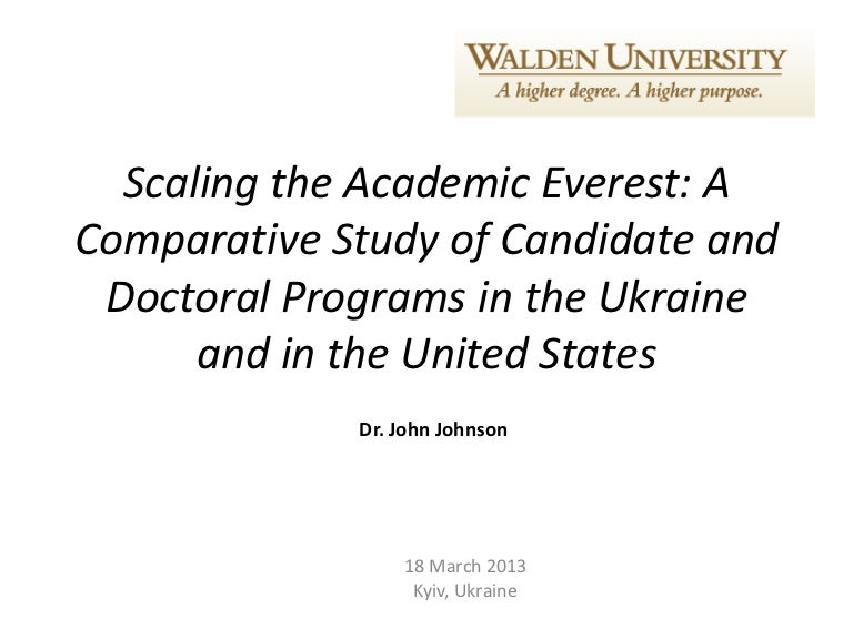 Scaling The Academic Everest A Comparative Study Of Candidate And Do