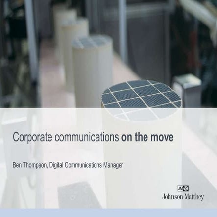 Johnson Matthey IR briefcase