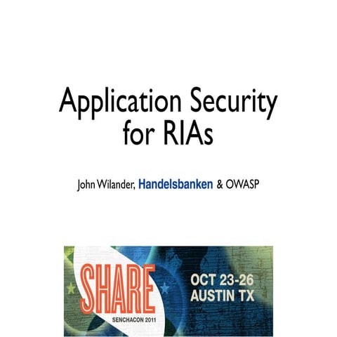 Application Security for RIAs