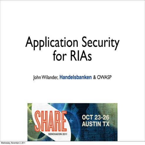 Application Security for RIAs