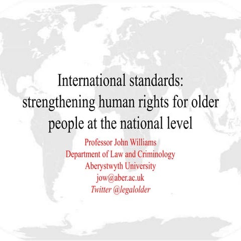 John Williams, Professor of Law, Aberystwyth University 