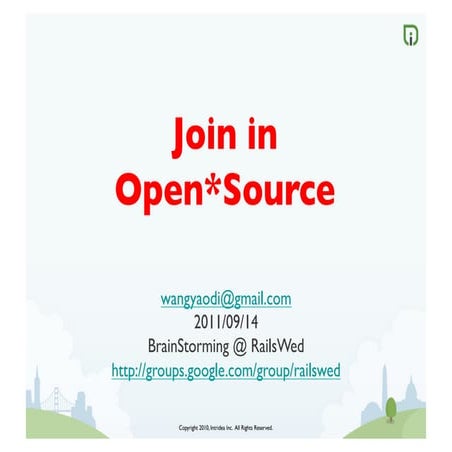 Join In OpenSource