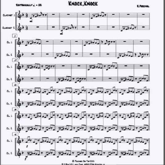 duo ritmico para dos clarinetes