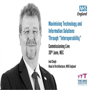 Maximising Technology and Information Solutions Through "Interoperability"