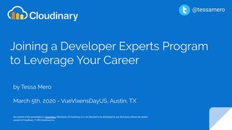 Joining a developer experts program to leverage your career