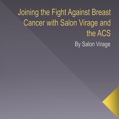 Joining the Fight Against Breast Cancer with Salon Virage and the ACS 