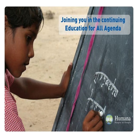 Joining you in the education for all agenda may 2015