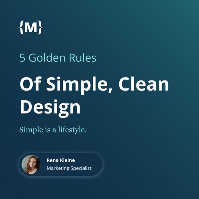 5 Golden Rules of Simple, Clean Design | PDF
