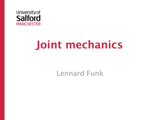 Joint biomechanics Biology Diagrams